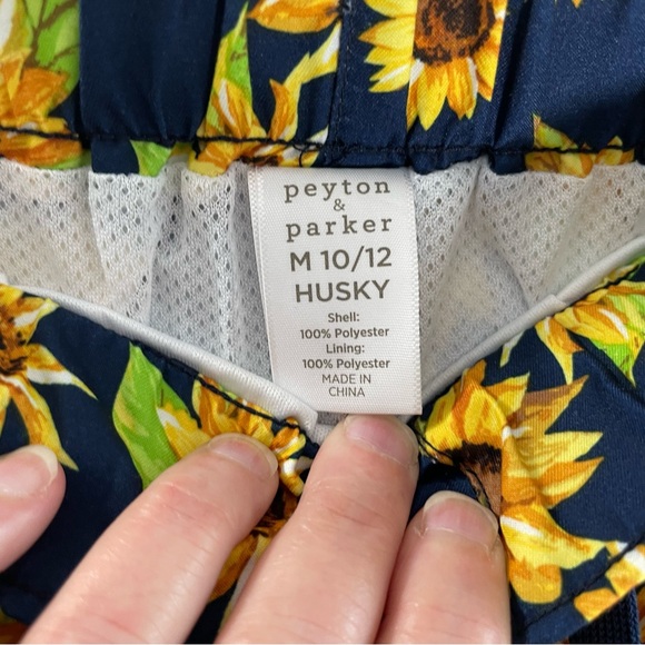 Peyton & Parker Husky swim trunks/shorts sunflower/blue size M10/12 NWT - Picture 5 of 12